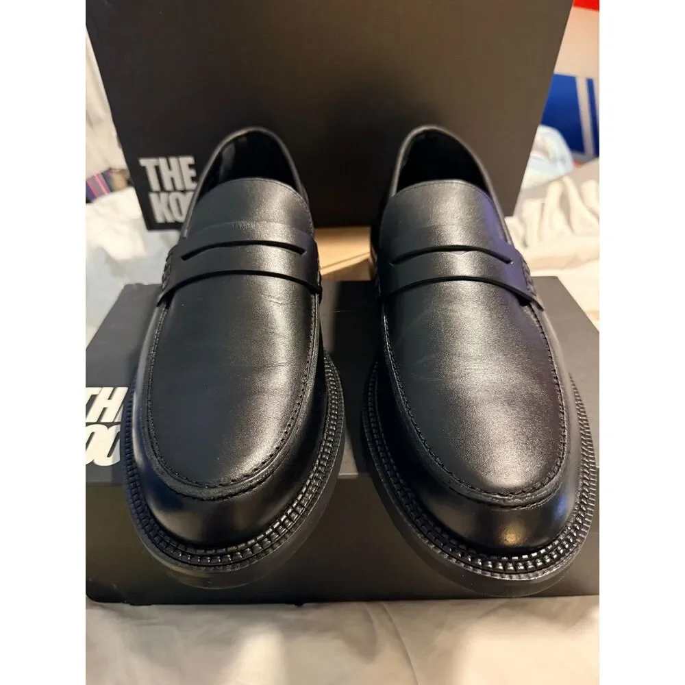 NIB The Kooples Mens Leather Mocassins Loafers size 44 - Picture 7 of 13